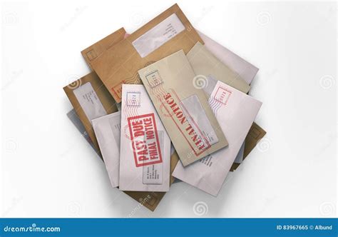 Mail Stack Stock Illustration Illustration Of Document 83967665