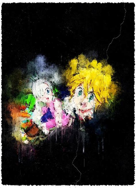 Artwork Anime The Seven Deadly Sins abstract artistic Painting by ...