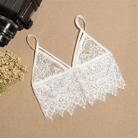 Jaycosin Women Hollow Translucent Sheer Lace Bras Sexy Lingerie