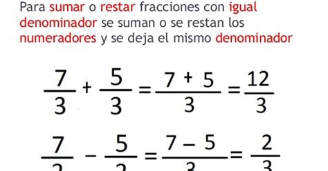 HelpUandfun SUMA Y RESTA DE FRACCIONES CON IGUAL DENOMINADOR