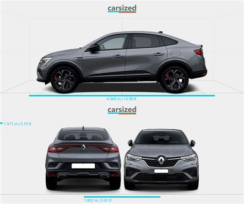 Renault Arkana 2021 Present Dimensions Side View