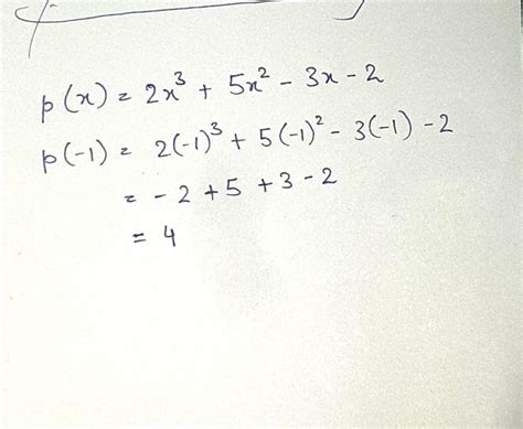 If P X 2x3 5x2 3x 2 Then The Value Of P 1 Is