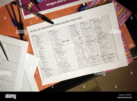 Signed Petition For Freedom For The Imprisoned Russian Punk Band Pussy Riot Seen Before The