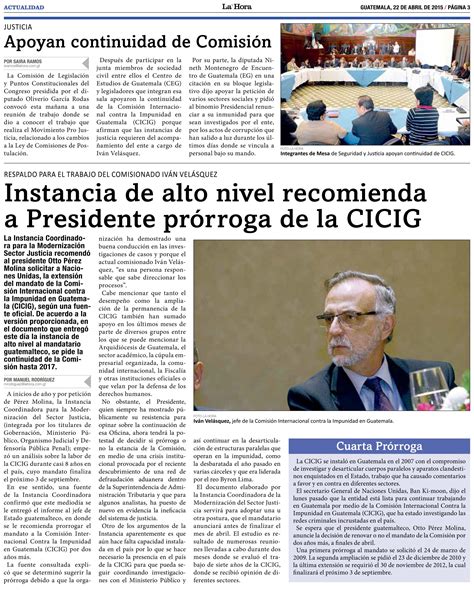 Cicig Versi N Antigua Abril Medios Reportan Sobre Informe