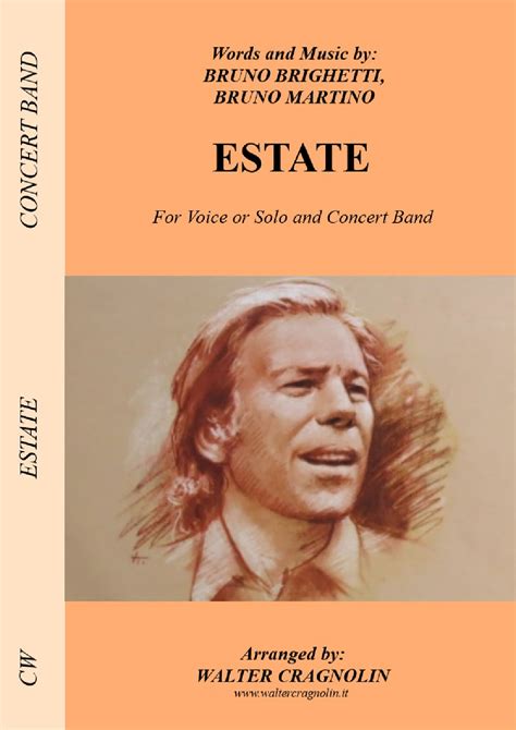 Estate Arr Walter Cragnolin By Bruno Martino Sheet Music For Concert