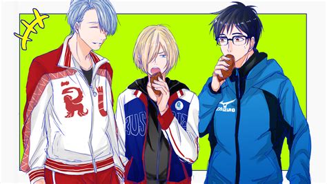 Download Victor Nikiforov Yuuri Katsuki Yuri Plisetsky Anime Yuri On