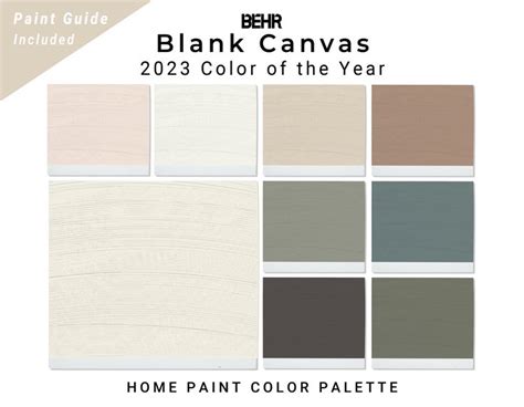 2023 Color Year Behr Blank Canvas Color Scheme 2023 Behr Color Year