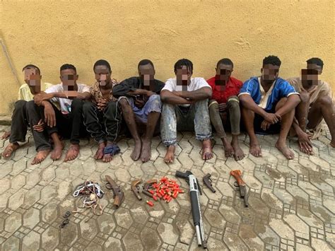 Police Arrest 8 Armed Robbers Recover Arms In Lagos Daily Post Nigeria