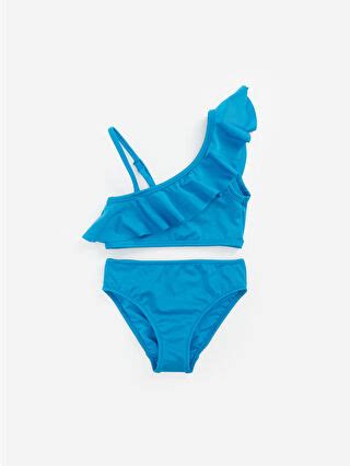 Frill Detailed Girls Bikini S BH Z J M LC Waikiki