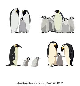 Penguin Family Drawing