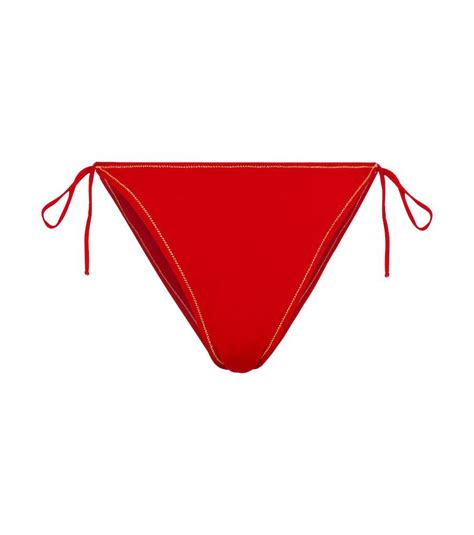 Buy REINA OLGA Susan Bikini Bottoms Red At 30 Off Editorialist