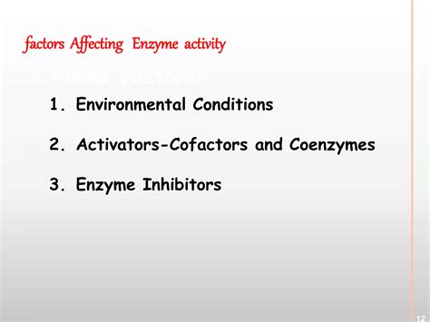 factors Affecting Enzyme activity | PPT