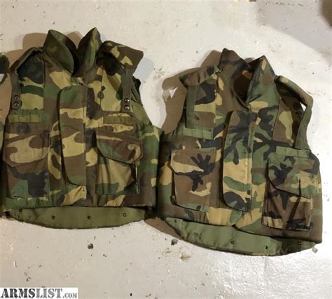 Armslist For Sale Us Military Pasgt Kevlar Vests Body Armor Size Medium