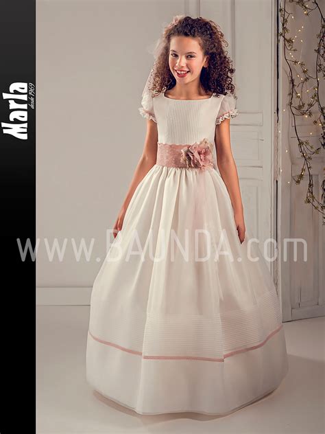 Vestido comunión de organza 2019 Marla modelo J117 Madrid y online