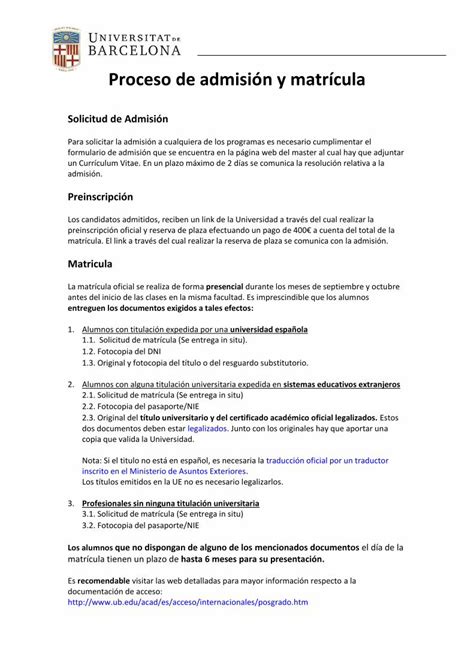 Pdf Proceso De Admisi N Y Matr Cula N Y Matr Cula Pdf Proceso De