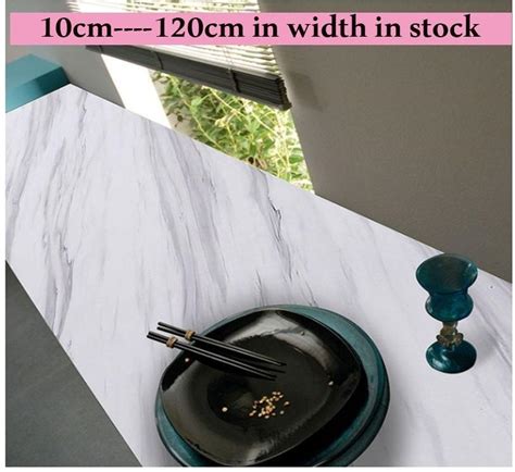 3D Marble Vinyl Film Self Adhesive Waterproof Wallpaper For Bathroom