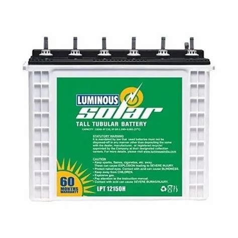 Luminous Solar 150 Ah Tall Tubular Battery Model Name Number