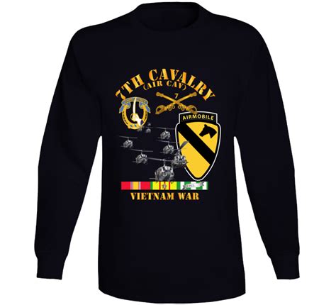 Army Th Cavalry Air Cav St Cav Division W Svc Long Sleeve