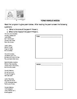 Identifying Tone And Mood In Poetry Packet Updated Tpt