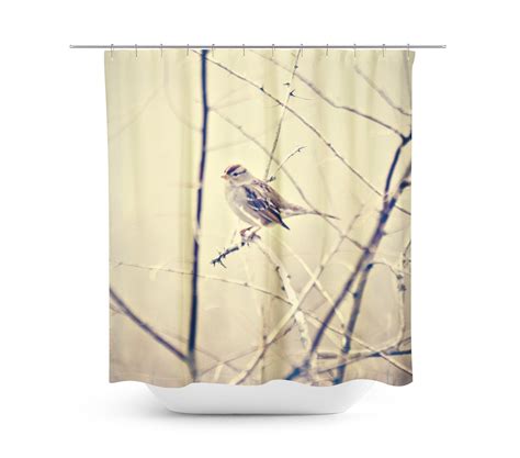 Sweet Little Bird Shower Curtain Bird Shower Curtain Unique Shower