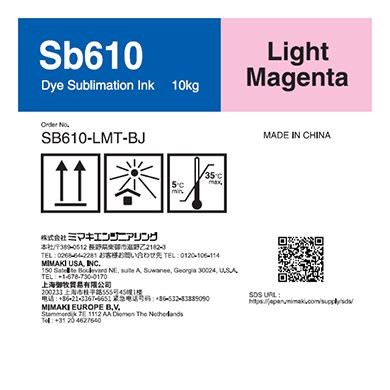 Mimaki Sb Lmt Bj Sb Dye Sublimation Ink Tank Kg Light Magenta T