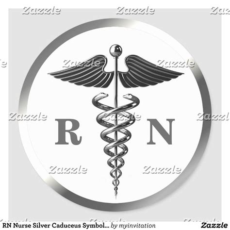 RN Nurse Caduceus Symbol Sticker - Perfect Gift