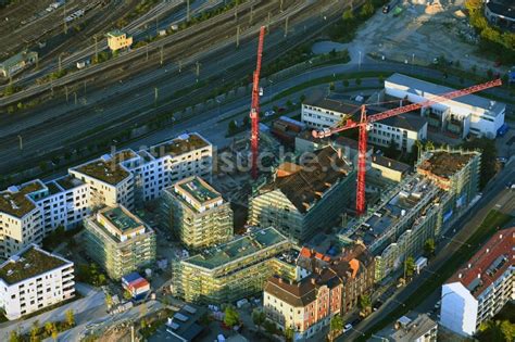 Luftbild M Nchen Baustelle Zum Neubau Einer Mehrfamilienhaus