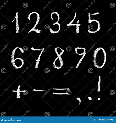 Numbers On Chalkboard Stock Illustration Illustration Of Fast 11815489