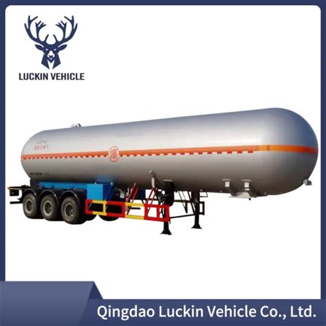 LPG CNG 58 8 Cbm 3axle ASME Standard Pressure Vessel LPG Transport