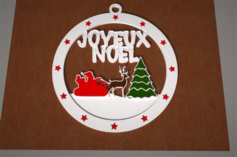 Fichier Stl Gratuit Deco Joyeux Noel Plan Pour Imprimante D