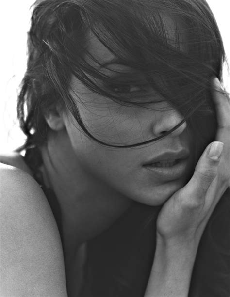 Women Monochrome Face Brunette Hair In Face Wallpaper Coolwallpapers Me