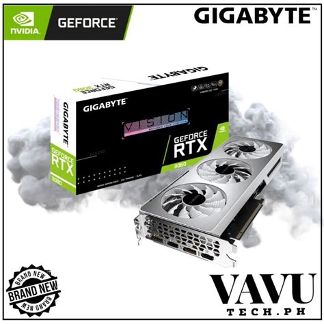 Gigabyte Geforce Rtx 3060 Vision Oc 12gb Gddr6 Video Graphics Card