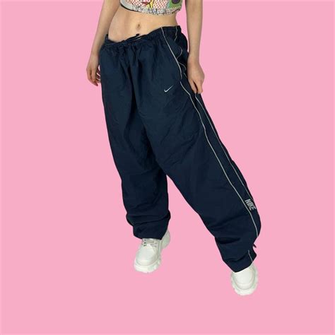 Rare Vintage Wide Leg Baggy Nike Joggers Tracksuit Depop