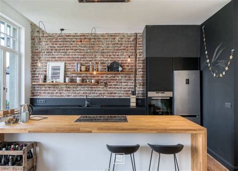 Spatial And Textural Delights 20 Small Industrial Kitchens With