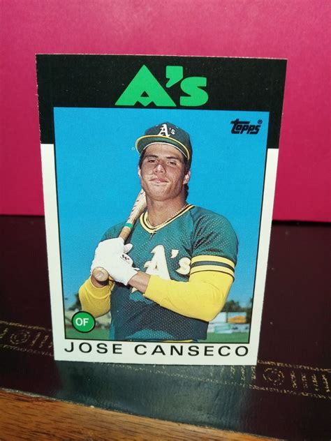 Jose Canseco Rookie 1986 Topps Traded Baseball 20T Oakland Athletes EBay