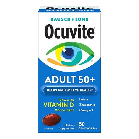 Bausch And Lomb Ocuvite Eye Vitamin Adult 50 With Vitamin D Improved