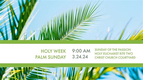 Palm Sunday Rite II Holy Eucharist YouTube