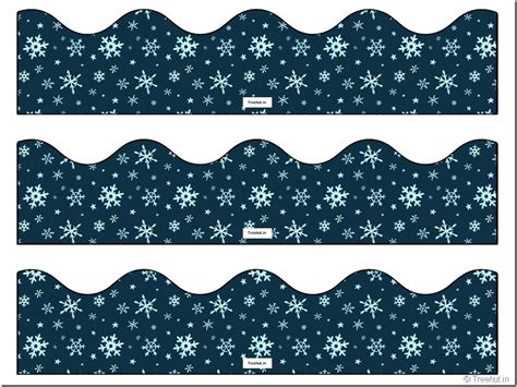 Free Winter Bulletin Board Borders Christmas Classroom Decorations