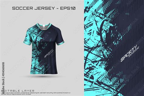 Sports Jersey And T Shirt Template Sports Jersey Design Vector Mockup