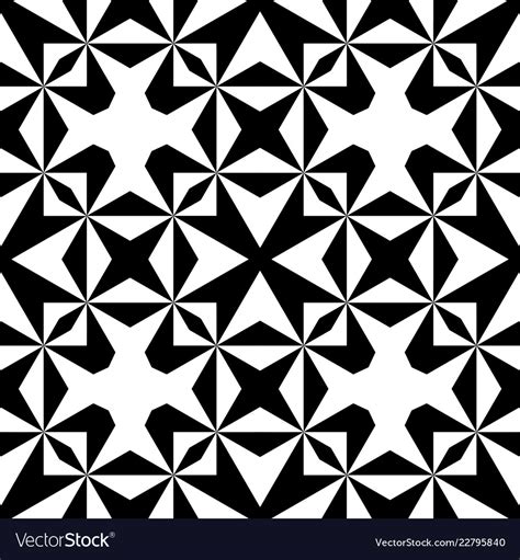 Seamless black and white pattern Royalty Free Vector Image