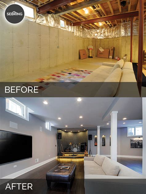 Basement Finishing Before And After Openbasement