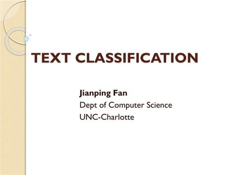 Ppt Text Classification Powerpoint Presentation Free Download Id 3327036