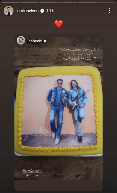 Carlos Vives Y Juanes Celebraron Juntos Sus Cumplea Os