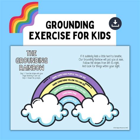 The Grounding Rainbow Calming Strategies For Kids Download And Print At