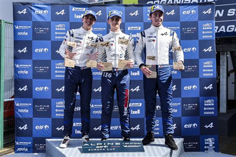 Alpine Elf Europa Cup Circuit Magny Cours Race Podium