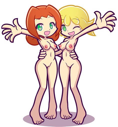 Rule 34 2girls Ally Puyopuyo Amitie Ass Big Breasts Blonde Hair