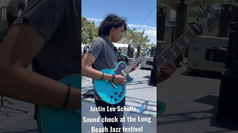 Justin Lee Schultz Sound Checking At The Long Beach Jazz Festival In