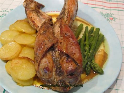 La Casa De Lalaina Conejo Al Horno Con Patatas Y Esparragos