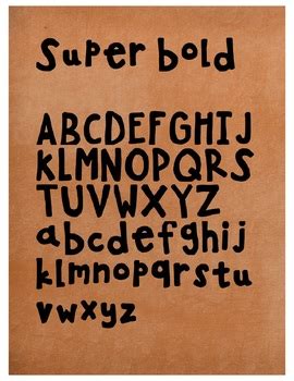 Super Bold Handwriting Font by Pura Vida Clipart | TPT