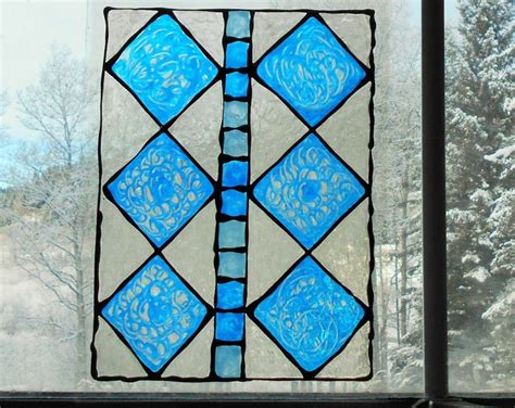 Stained Glass Window Cling Suncatcher 10 Panel Paintings For Windows